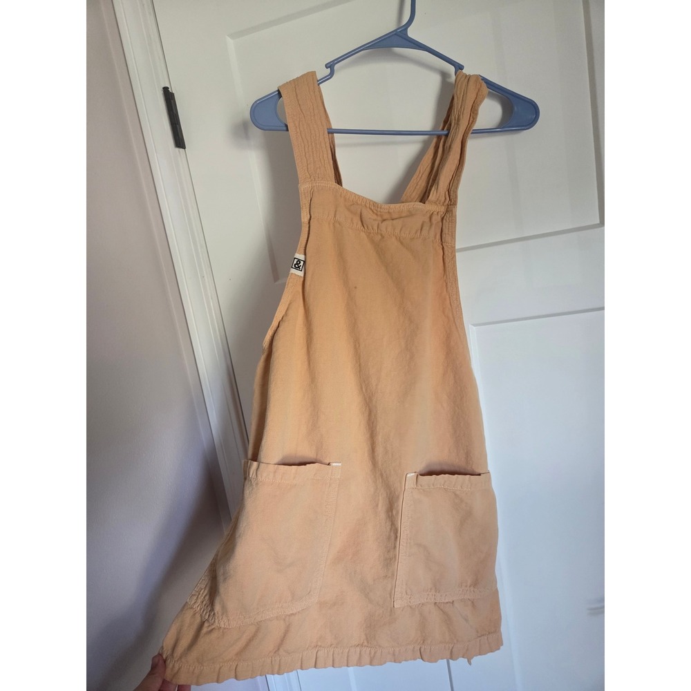 Hedley & Bennett Essential Apron Apricot Orange Cotton Canvas Crossback Pinafore